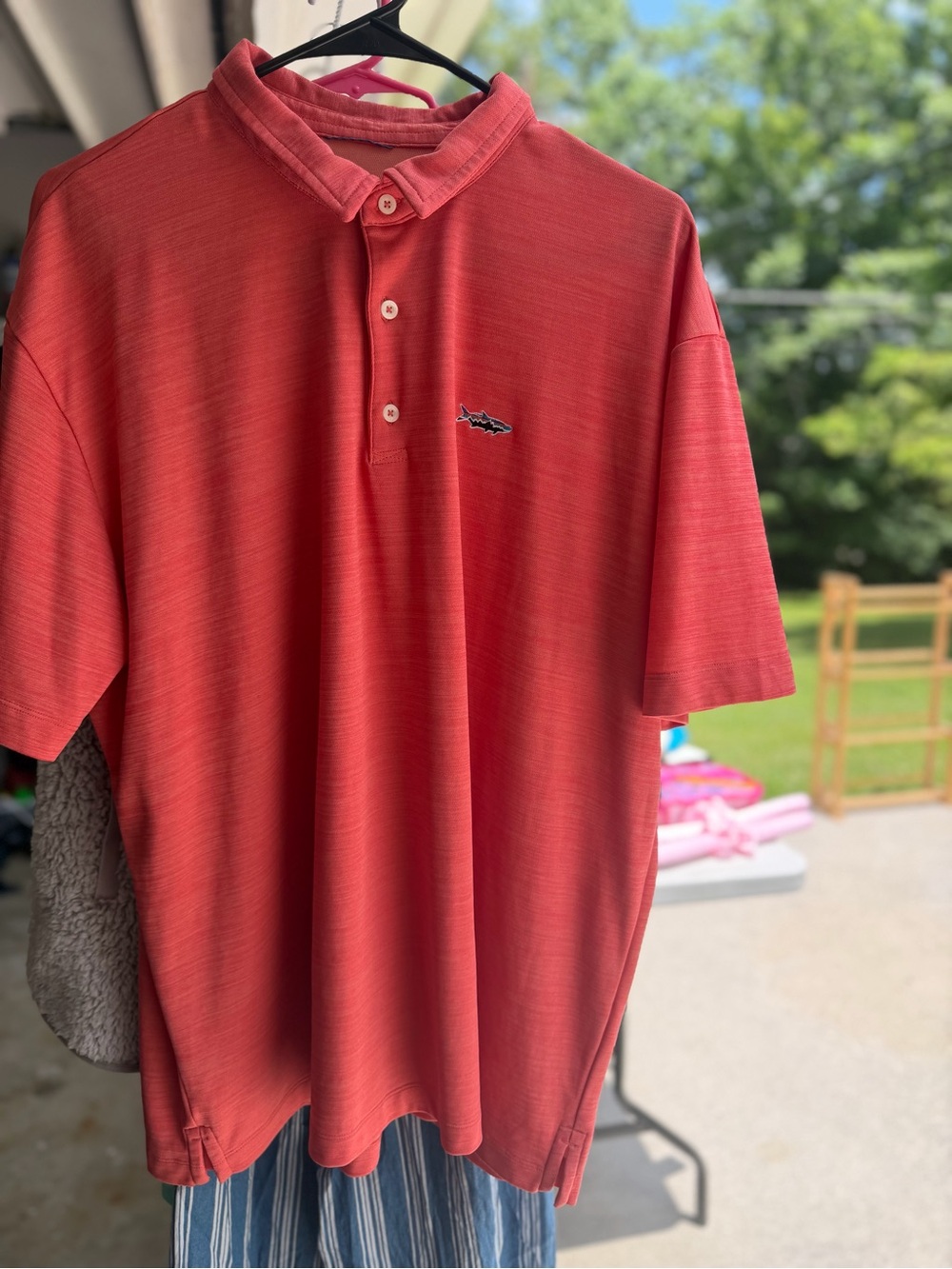Patagonia Men's Coral-Red Polo Shirt